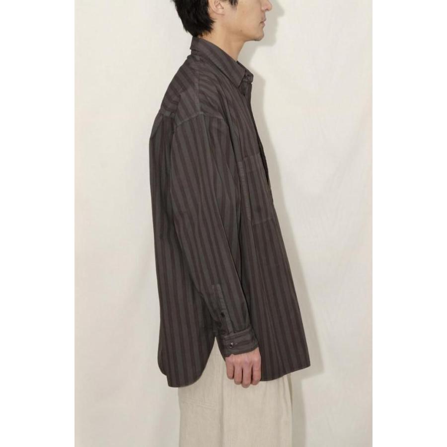 kontor / KON-SH03253 - CHARCOAL 製品染めストライプシャツ |  | 06