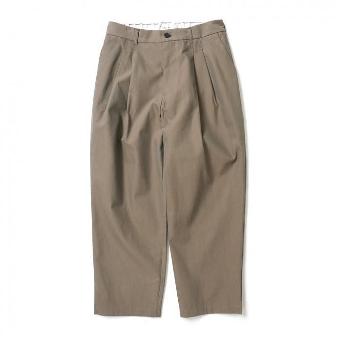 STILL BY HAND スティルバイハンド / PT06253 - OLIVE ディープ2タックパンツ オリーブ | STILL BY HAND