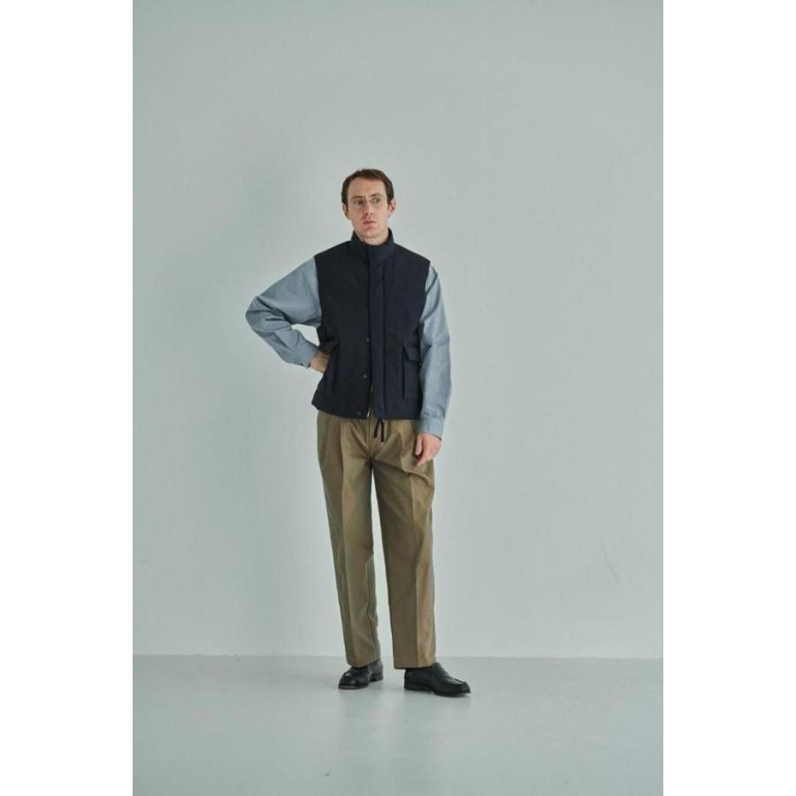 STILL BY HAND スティルバイハンド / PT06253 - OLIVE ディープ2タックパンツ オリーブ | STILL BY HAND | 07