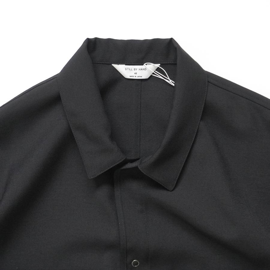 STILL BY HAND スティルバイハンド / BL01253 - INK BLACK ダブルポケット シャツジャケット | STILL BY HAND | 02