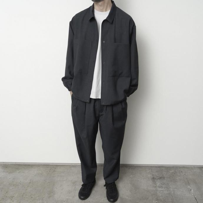 STILL BY HAND スティルバイハンド / BL01253 - INK BLACK ダブルポケット シャツジャケット | STILL BY HAND | 07