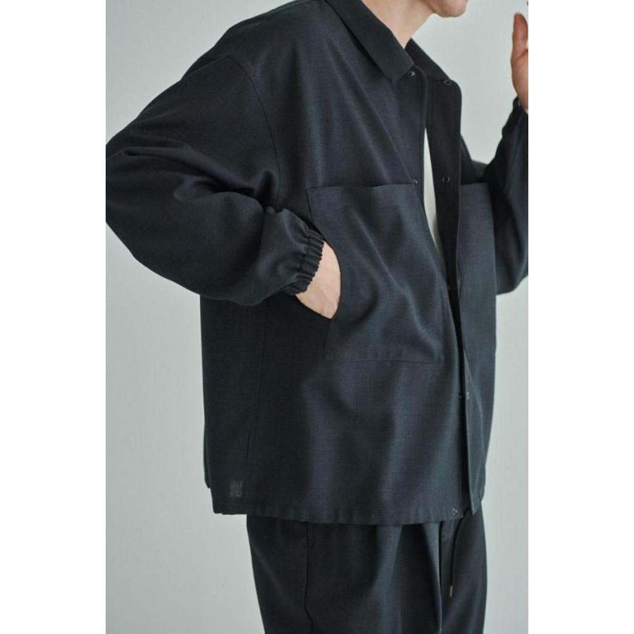 STILL BY HAND スティルバイハンド / BL01253 - INK BLACK ダブルポケット シャツジャケット | STILL BY HAND | 09