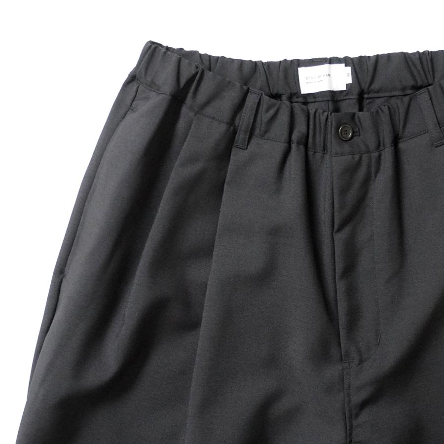 STILL BY HAND スティルバイハンド / PT01253 - INK BLACK リラックスド 2タックパンツ | STILL BY HAND | 02