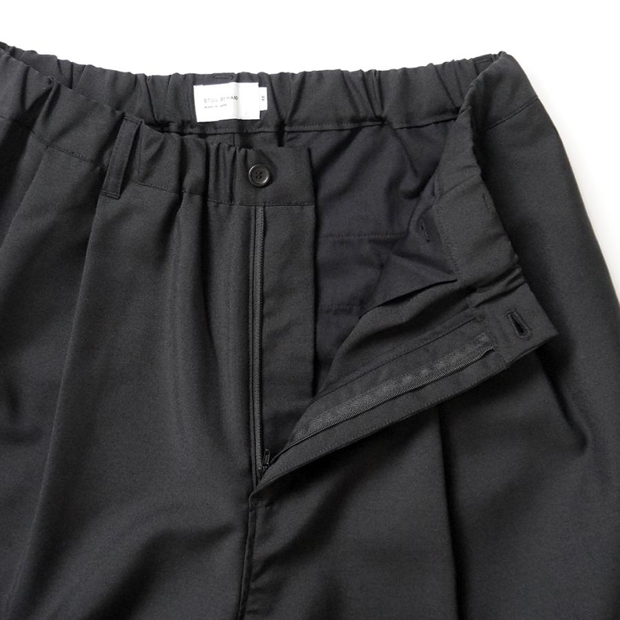 STILL BY HAND スティルバイハンド / PT01253 - INK BLACK リラックスド 2タックパンツ | STILL BY HAND | 04
