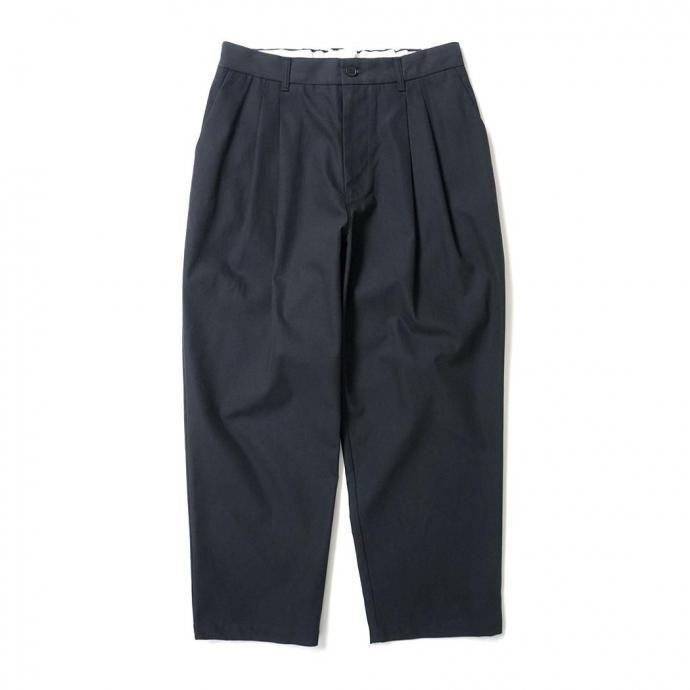 STILL BY HAND スティルバイハンド / PT06253 - BLACK NAVY ディープ2タックパンツ ブラックネイビー | STILL BY HAND
