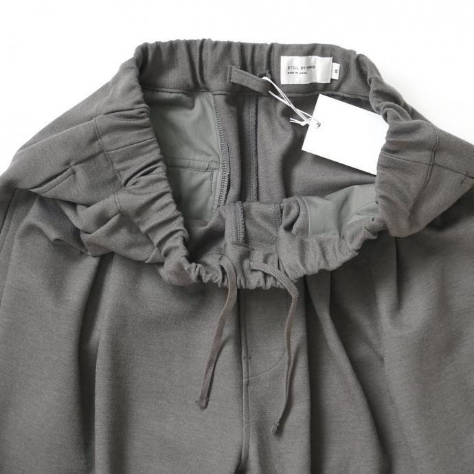 STILL BY HAND スティルバイハンド / CS04253 - GREIGE ウールジャージー 2タックパンツ グレージュ | STILL BY HAND | 04