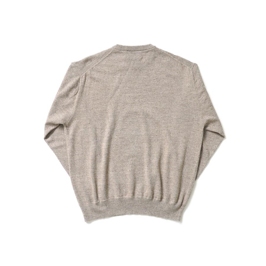 STILL BY HAND スティルバイハンド / KN03253 - SAND BEIGE シルク混 プルオーバーセーター | STILL BY HAND | 01