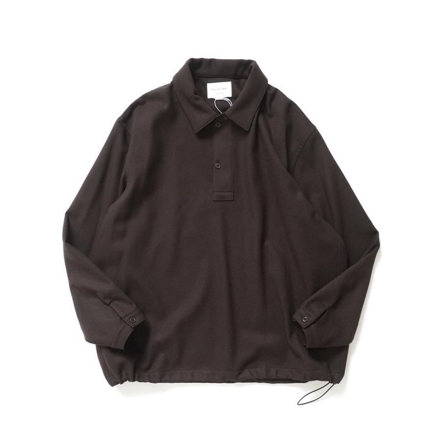 STILL BY HAND スティルバイハンド / SH04253 - BROWN ウール／ナイロン プルオーバーシャツ | STILL BY HAND