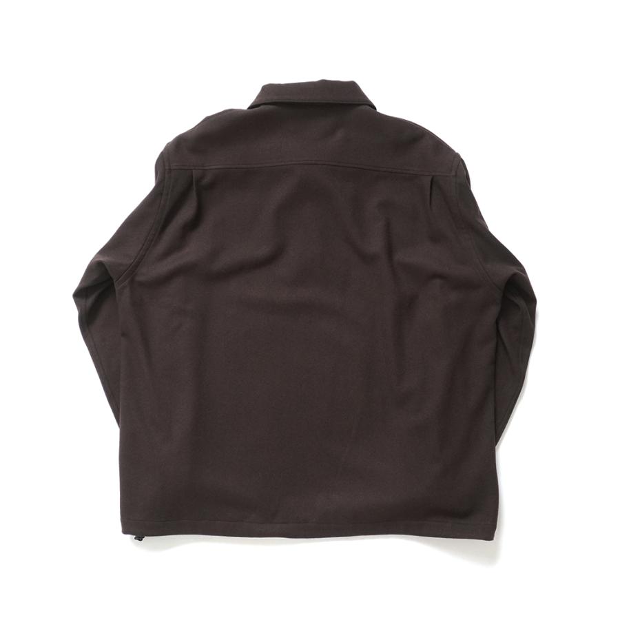 STILL BY HAND スティルバイハンド / SH04253 - BROWN ウール／ナイロン プルオーバーシャツ | STILL BY HAND | 01