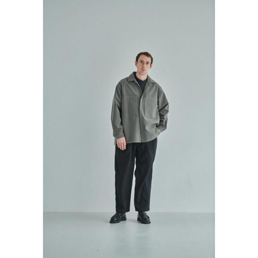 STILL BY HAND スティルバイハンド / BL06253 - GREY フェイクスウェード素材 オーバーシャツ | STILL BY HAND | 07