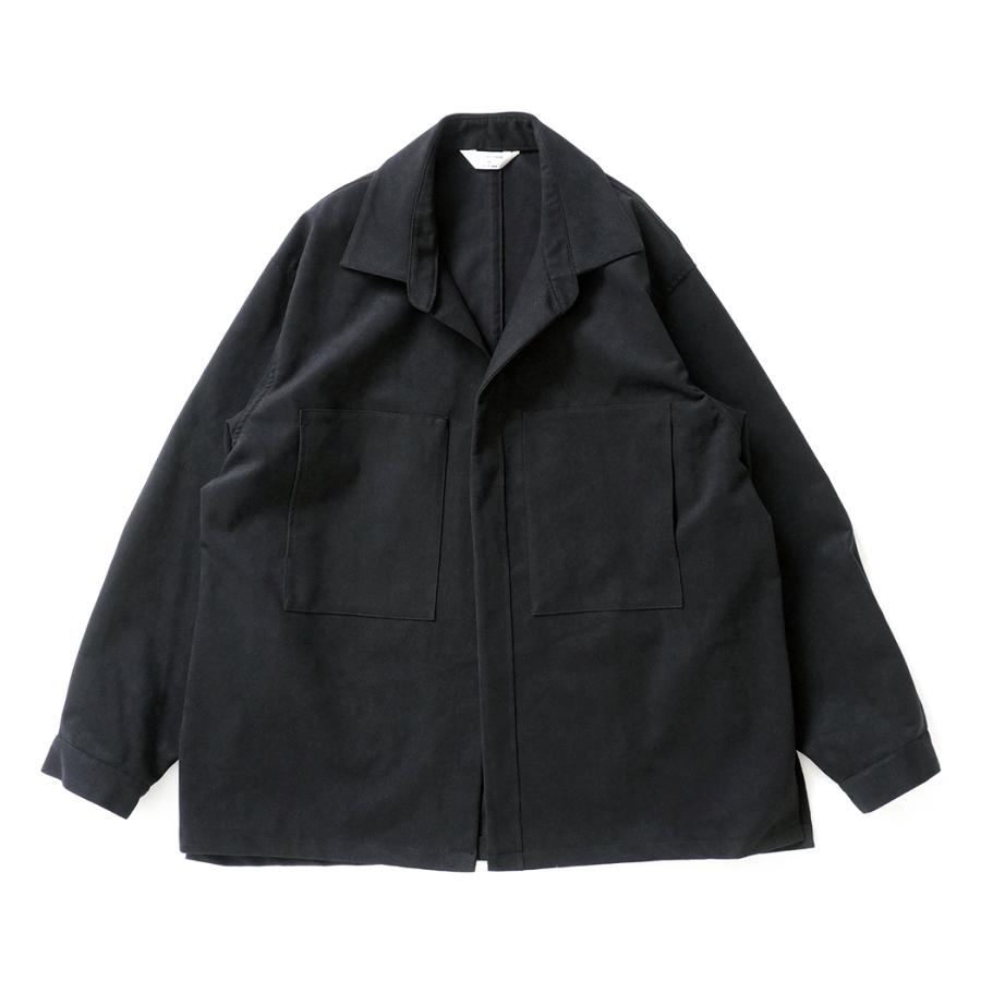 STILL BY HAND スティルバイハンド / BL06253 - INK BLACK フェイクスウェード素材 オーバーシャツ | STILL BY HAND