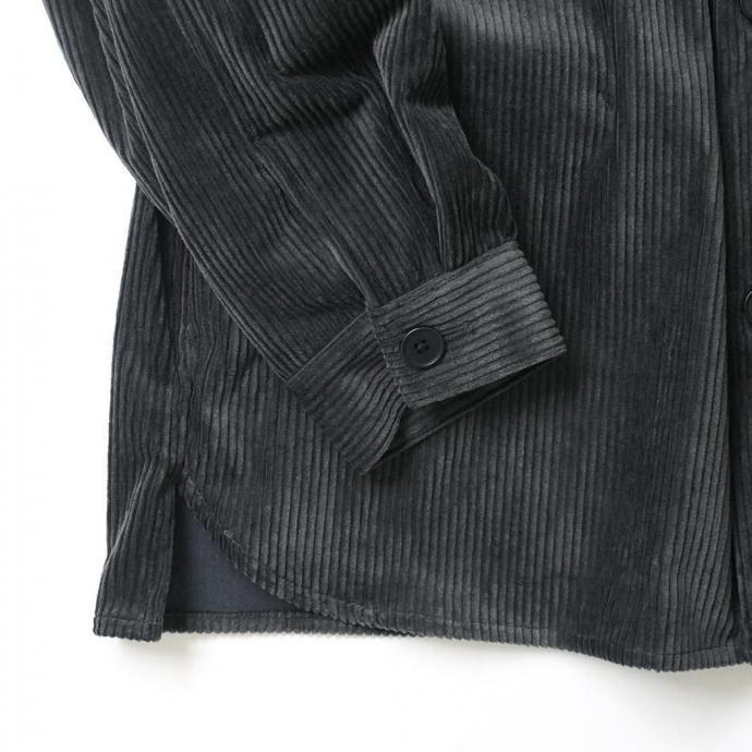 STILL BY HAND スティルバイハンド / BL02253 - BLUE CHARCOAL コーデュロイ シャツジャケット | STILL BY HAND | 03