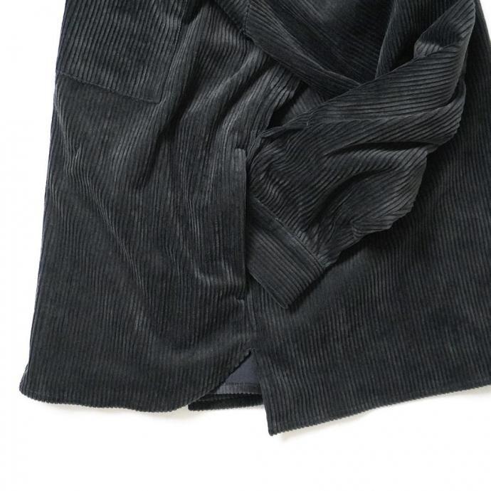 STILL BY HAND スティルバイハンド / BL02253 - BLUE CHARCOAL コーデュロイ シャツジャケット | STILL BY HAND | 04