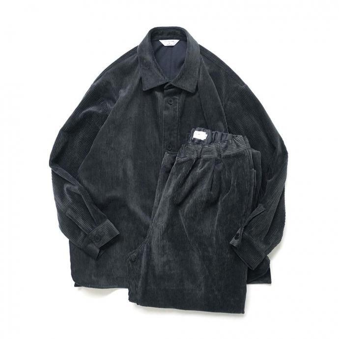 STILL BY HAND スティルバイハンド / BL02253 - BLUE CHARCOAL コーデュロイ シャツジャケット | STILL BY HAND | 05