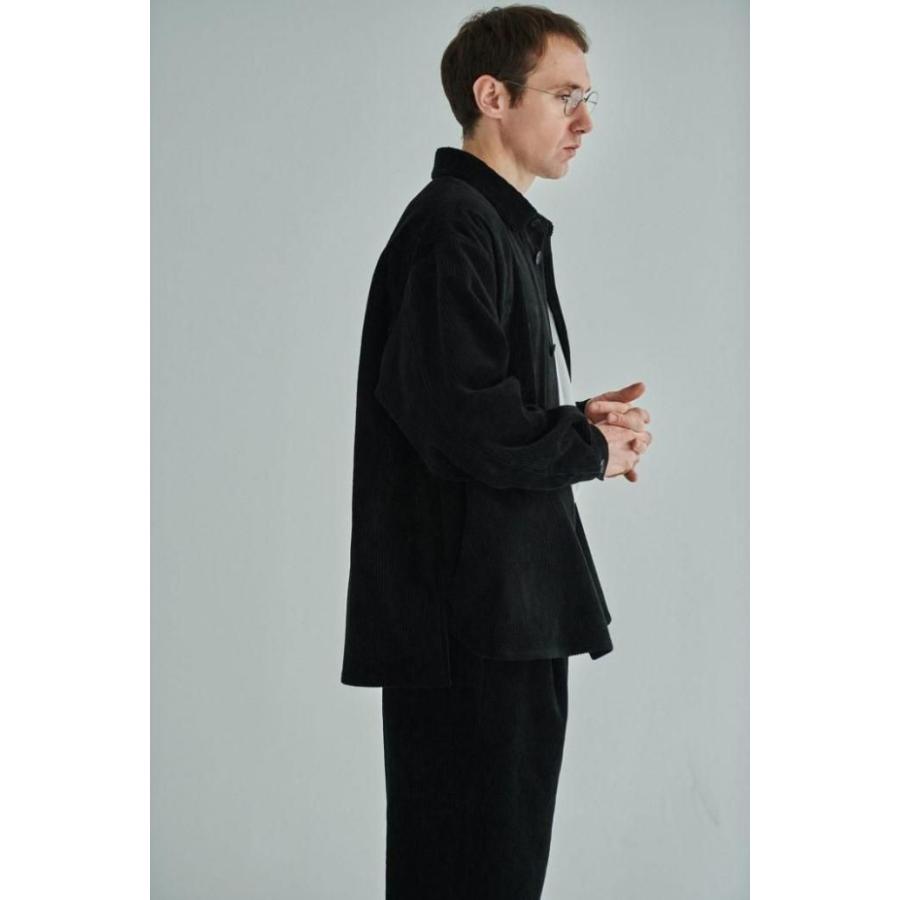 STILL BY HAND スティルバイハンド / BL02253 - BLUE CHARCOAL コーデュロイ シャツジャケット | STILL BY HAND | 07