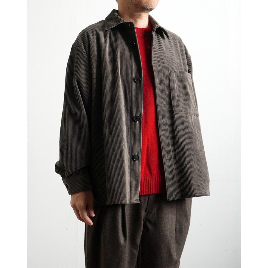 STILL BY HAND スティルバイハンド / BL02253 - KHAKI BROWN コーデュロイ シャツジャケット | STILL BY HAND | 13