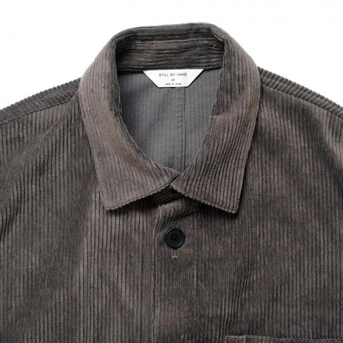 STILL BY HAND スティルバイハンド / BL02253 - KHAKI BROWN コーデュロイ シャツジャケット | STILL BY HAND | 02