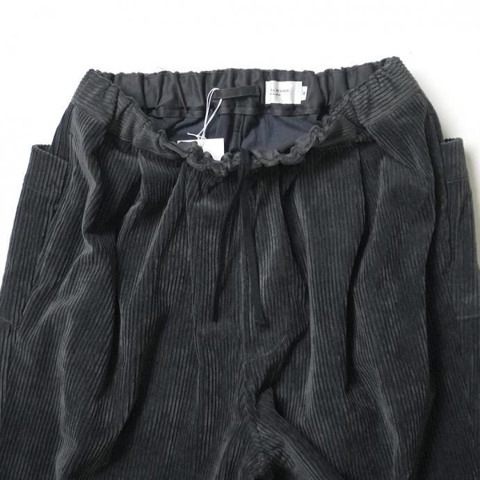 STILL BY HAND スティルバイハンド / PT03253 - BLUE CHARCOAL コーデュロイ イージーパンツ | STILL BY HAND | 04
