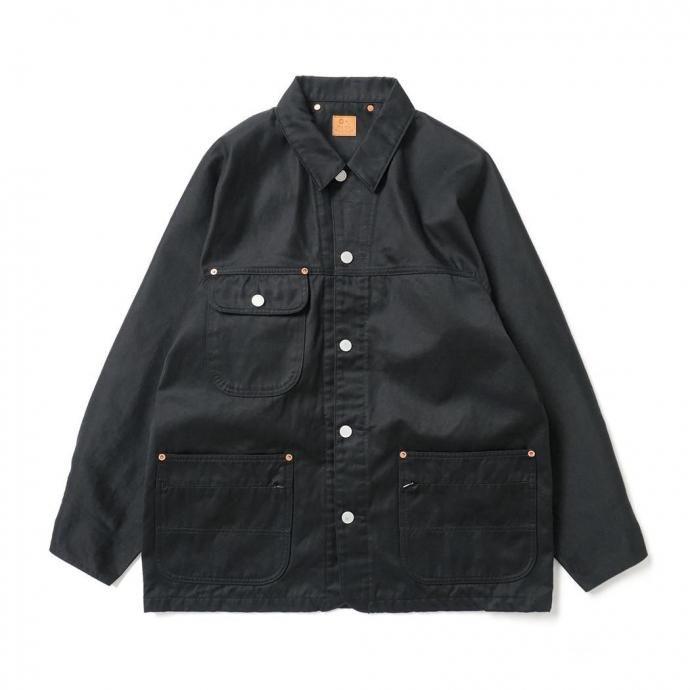 O- オー / XXC-JK モールスキン素材 チョアジャケット - Black O-15 ブラック 0-cho-rui-lab レイチョウルイラボ ポイント 消化 | オー