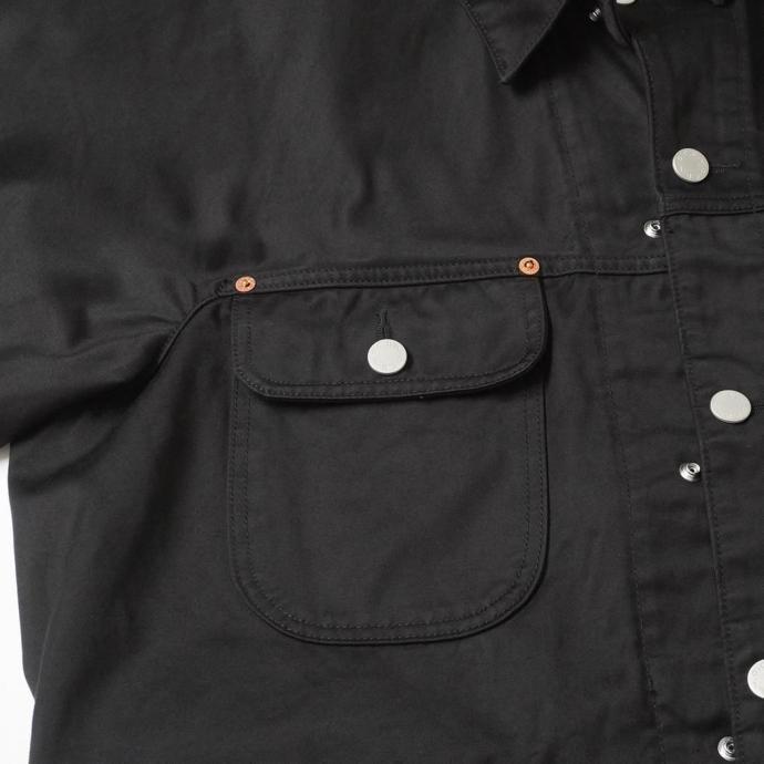 O- オー / XXC-JK モールスキン素材 チョアジャケット - Black O-15 ブラック 0-cho-rui-lab レイチョウルイラボ ポイント 消化 | オー | 15