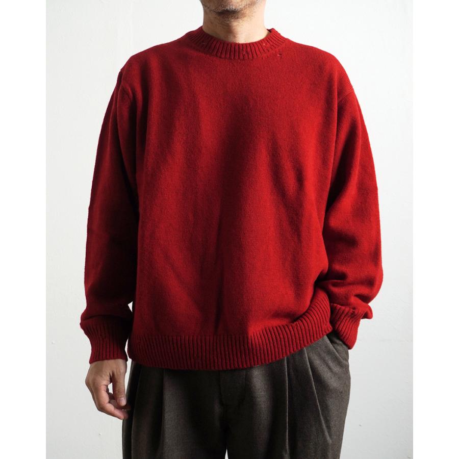 STILL BY HAND スティルバイハンド / KN01253 - DARK CHARCOAL パンチドシェットランドセーター | STILL BY HAND | 10