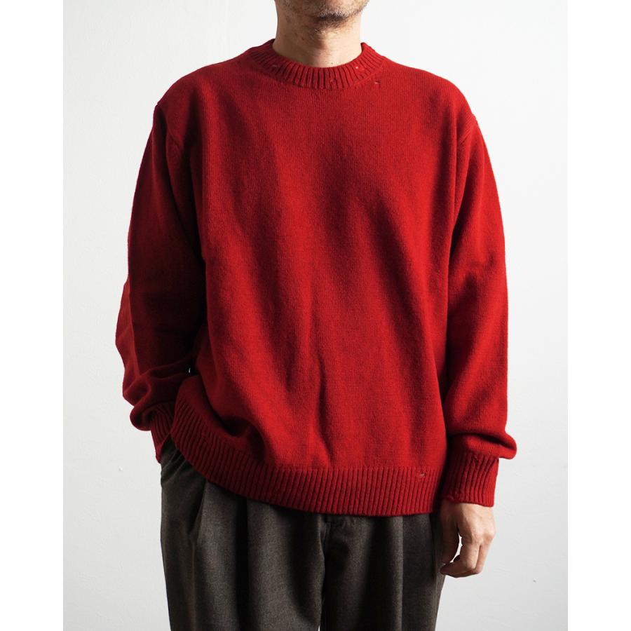 STILL BY HAND スティルバイハンド / KN01253 - KHAKI GREEN パンチドシェットランドセーター | STILL BY HAND | 11