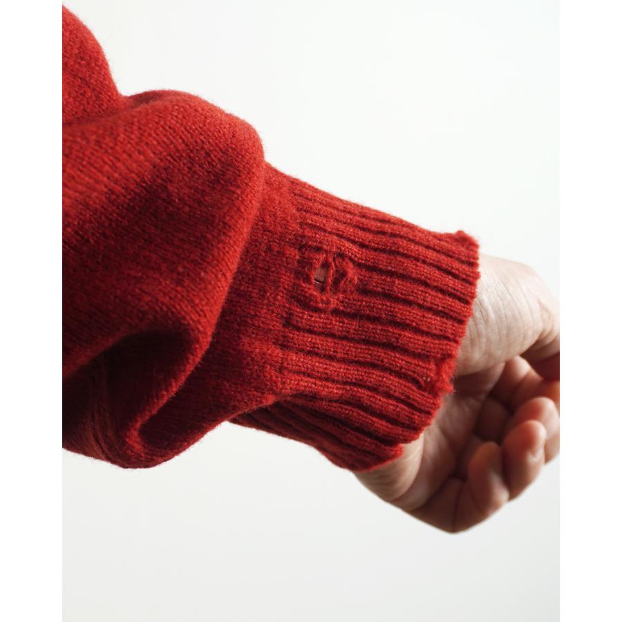 STILL BY HAND スティルバイハンド / KN01253 - KHAKI GREEN パンチドシェットランドセーター | STILL BY HAND | 12