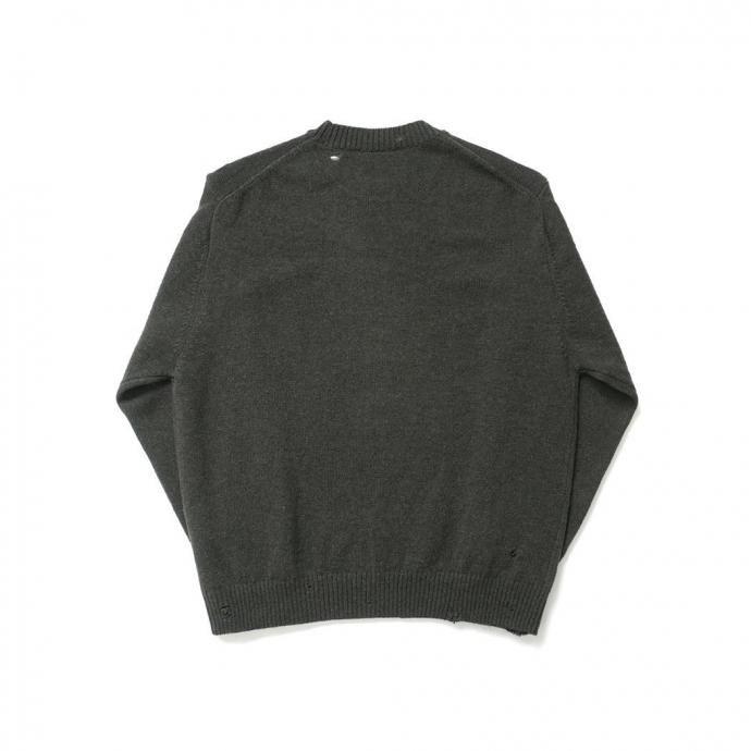 STILL BY HAND スティルバイハンド / KN01253 - KHAKI GREEN パンチドシェットランドセーター | STILL BY HAND | 01