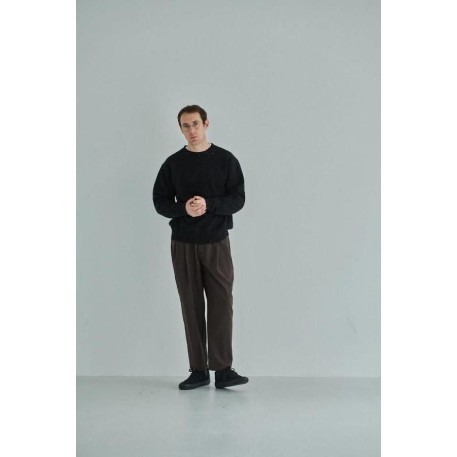 STILL BY HAND スティルバイハンド / KN01253 - KHAKI GREEN パンチドシェットランドセーター | STILL BY HAND | 09