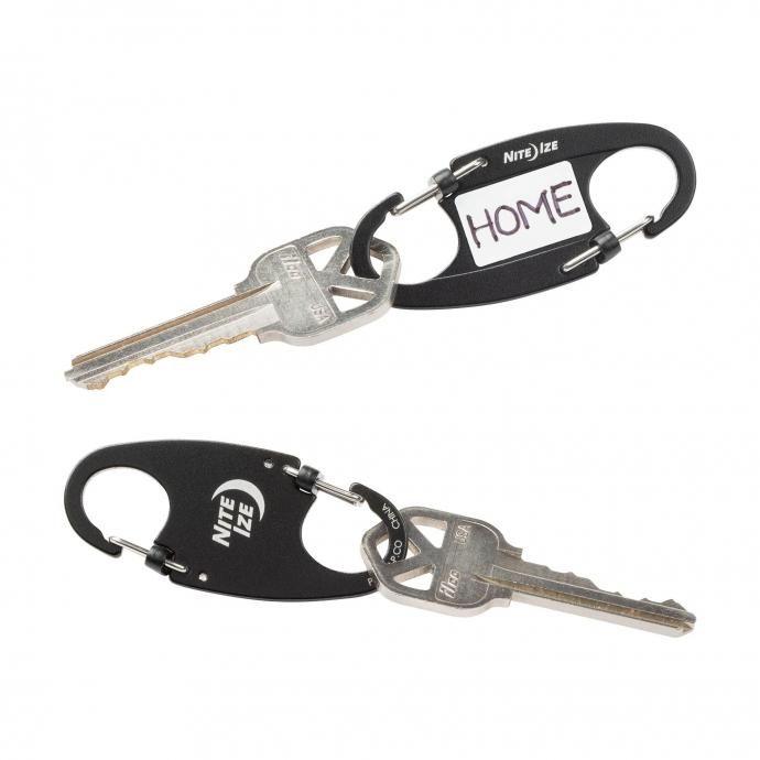 NITE IZE ナイトアイズ / IdentiKey SlideLock Dual Carabiner アイデンティキー スライドロック カラビナー 2個入り キーホルダー アクセサリー キーリング | NITE IZE | 05