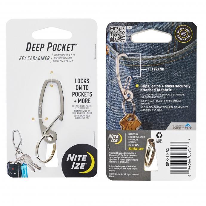 NITE IZE ナイトアイズ / Deep Pocket Key Carabiner ディープ ポケット カラビナー キーホルダー アクセサリー キーリング | NITE IZE | 03