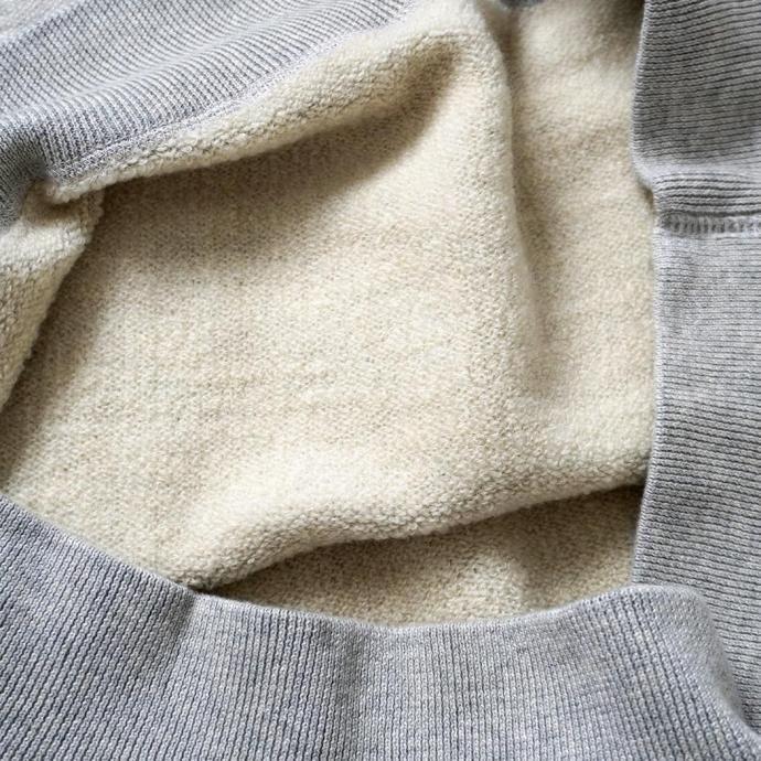 WLP / CREW NECK PO - ライトグレー RL2510 ダブルエルピー ウールコットンニット クルーネックプルオーバー |  | 04