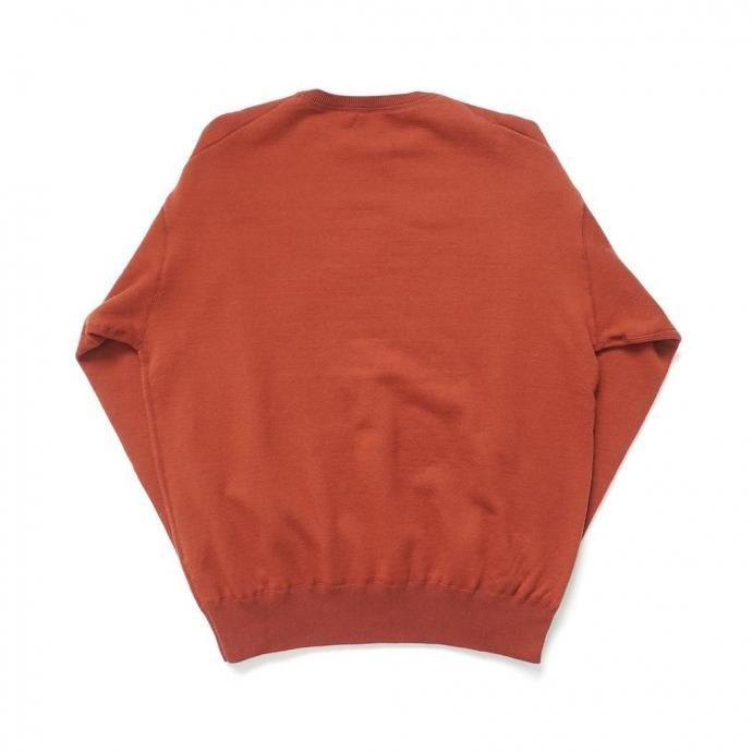 WLP / CREW NECK PO - ブリック RL2510 ダブルエルピー ウールコットンニット クルーネックプルオーバー |  | 01