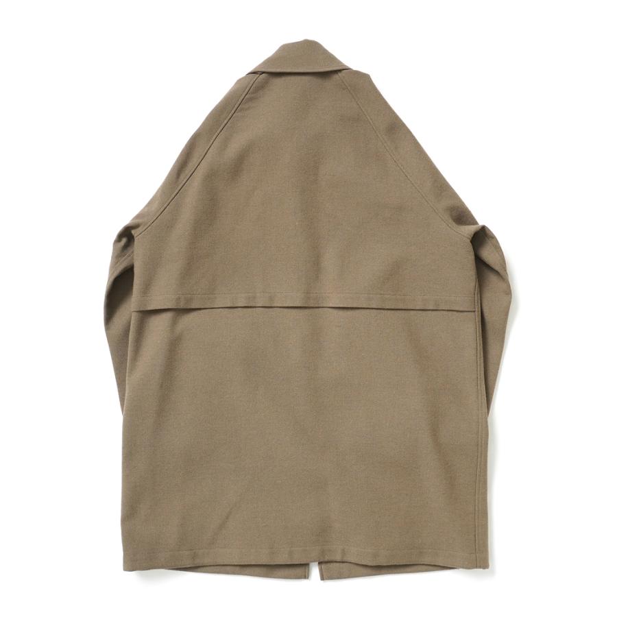 STILL BY HAND スティルバイハンド / CO03253 - KHAKI BEIGE ウール／ナイロン バルカラーコート | STILL BY HAND | 01