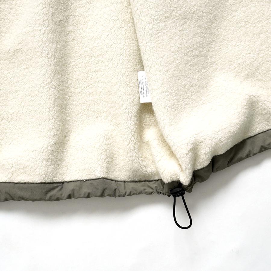 STILL BY HAND スティルバイハンド / VE01254 - SAGE ナイロン／ボア アウターベスト | STILL BY HAND | 04