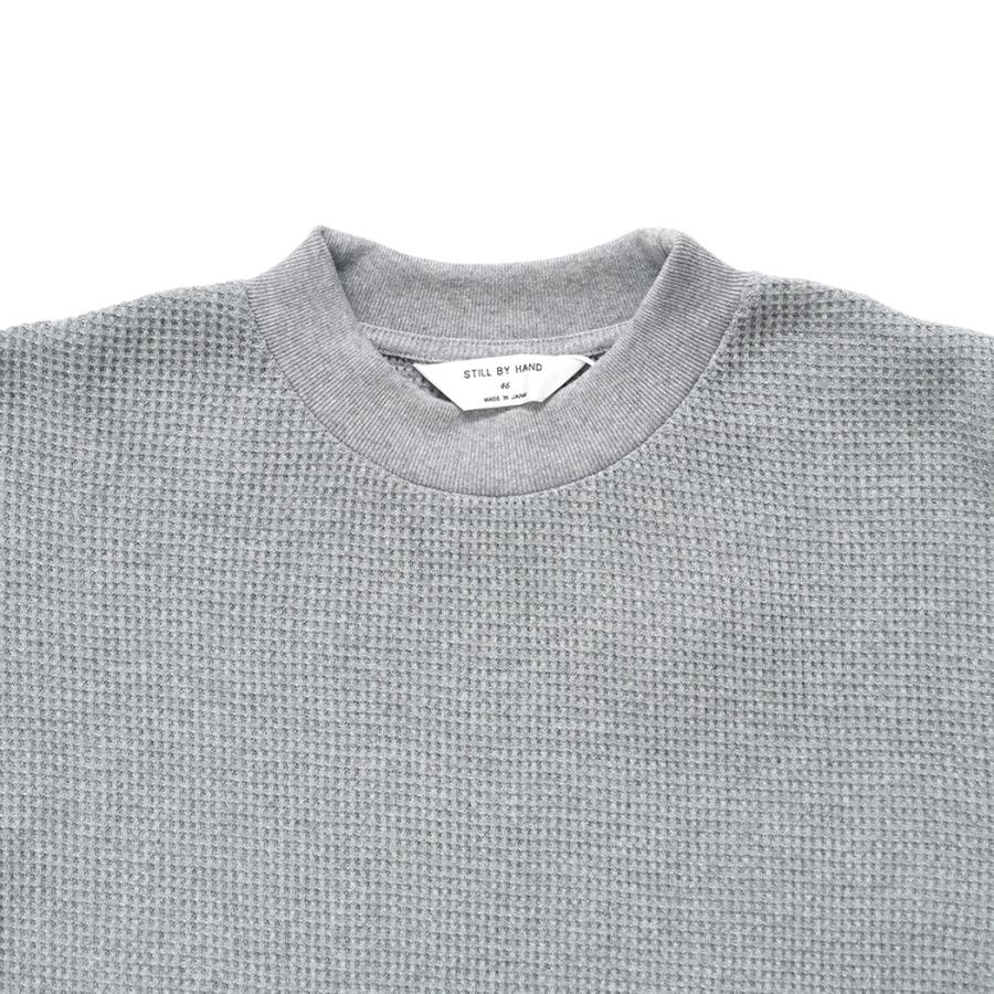 STILL BY HAND スティルバイハンド / CS01254 - HEATHER GREY サーマルカットソー | STILL BY HAND | 02