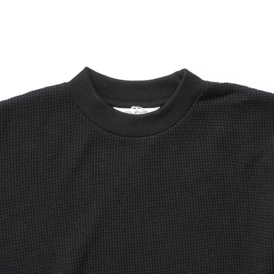 STILL BY HAND スティルバイハンド / CS01254 - BLACK サーマルカットソー | STILL BY HAND | 02