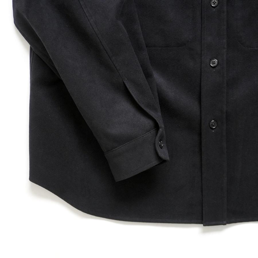 STILL BY HAND スティルバイハンド / BL02254 - INK BLACK フェイクスウェード素材 シャツブルゾン | STILL BY HAND | 04