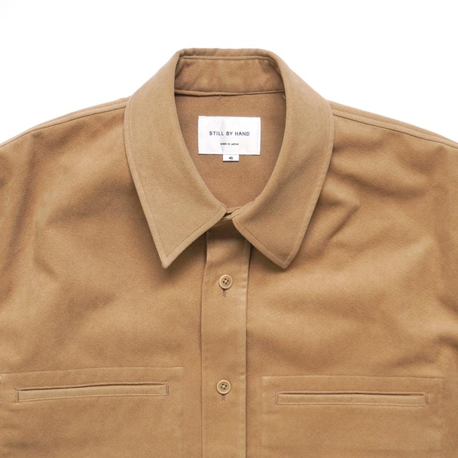 STILL BY HAND スティルバイハンド / BL02254 - CAMEL フェイクスウェード素材 シャツブルゾン | STILL BY HAND | 02