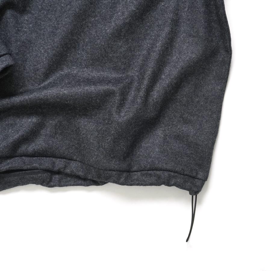 STILL BY HAND スティルバイハンド / CS02254 - CHARCOAL ウール／シルク 長袖ポロシャツ | STILL BY HAND | 05