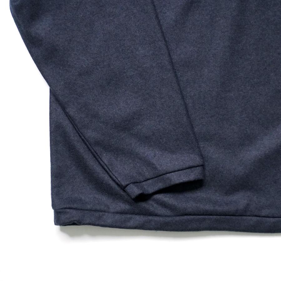 STILL BY HAND スティルバイハンド / CS02254 - NAVY ウール／シルク 長袖ポロシャツ | STILL BY HAND | 04