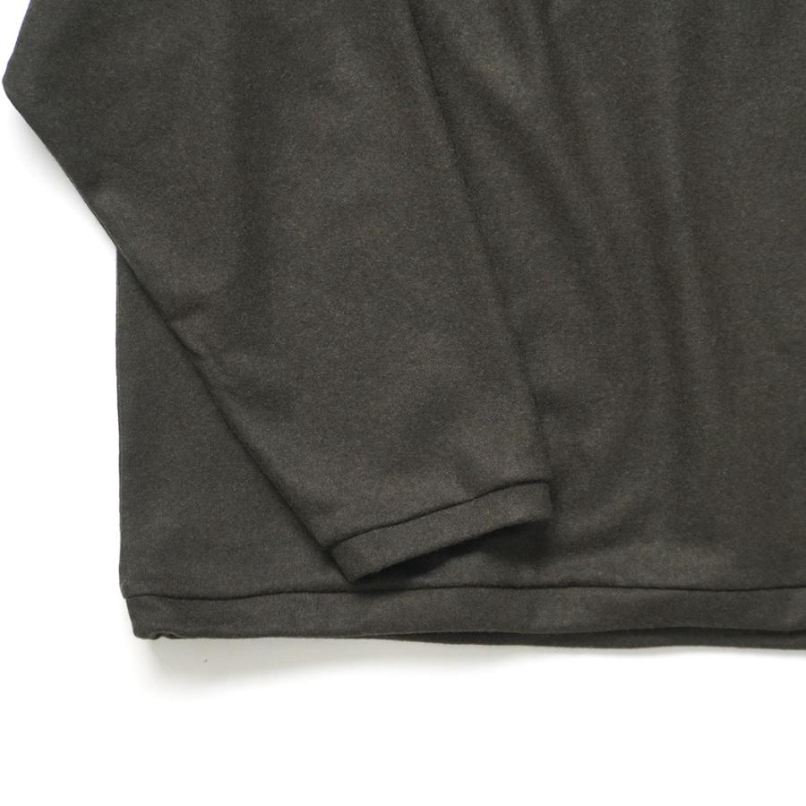 STILL BY HAND スティルバイハンド / CS02254 - OLIVE ウール／シルク 長袖ポロシャツ | STILL BY HAND | 04