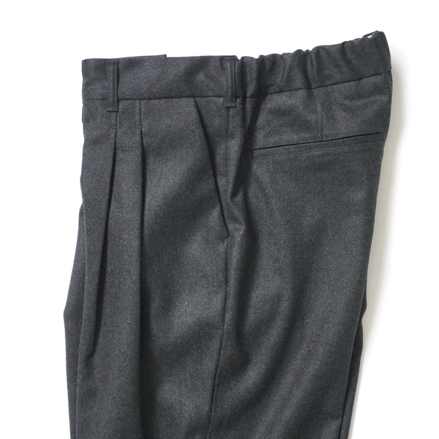 STILL BY HAND スティルバイハンド / PT04254 - CHARCOAL ウォッシャブルウール スラックス | STILL BY HAND | 03