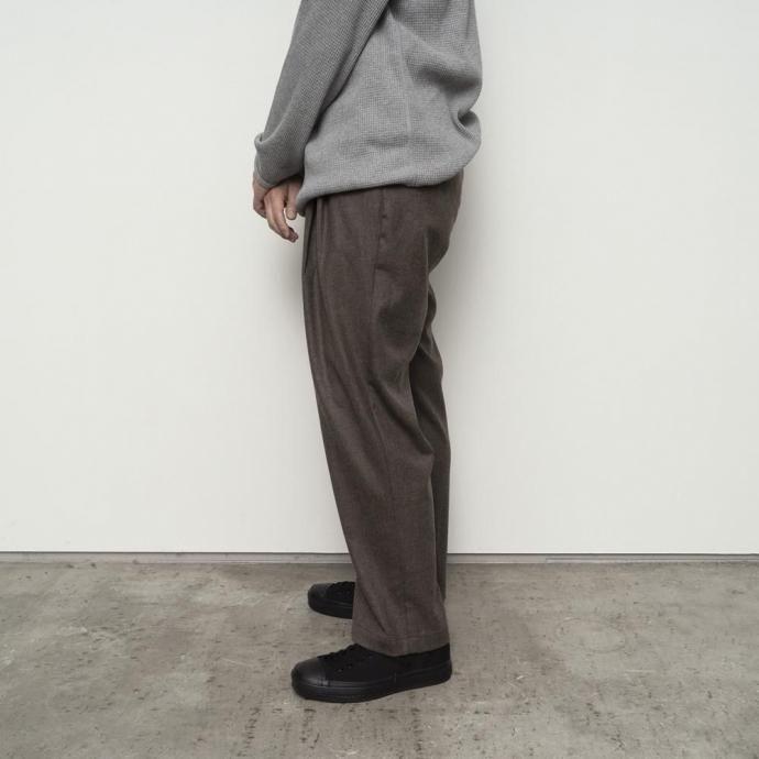 STILL BY HAND スティルバイハンド / PT04254 - MOCHA ウォッシャブルウール スラックス | STILL BY HAND | 06