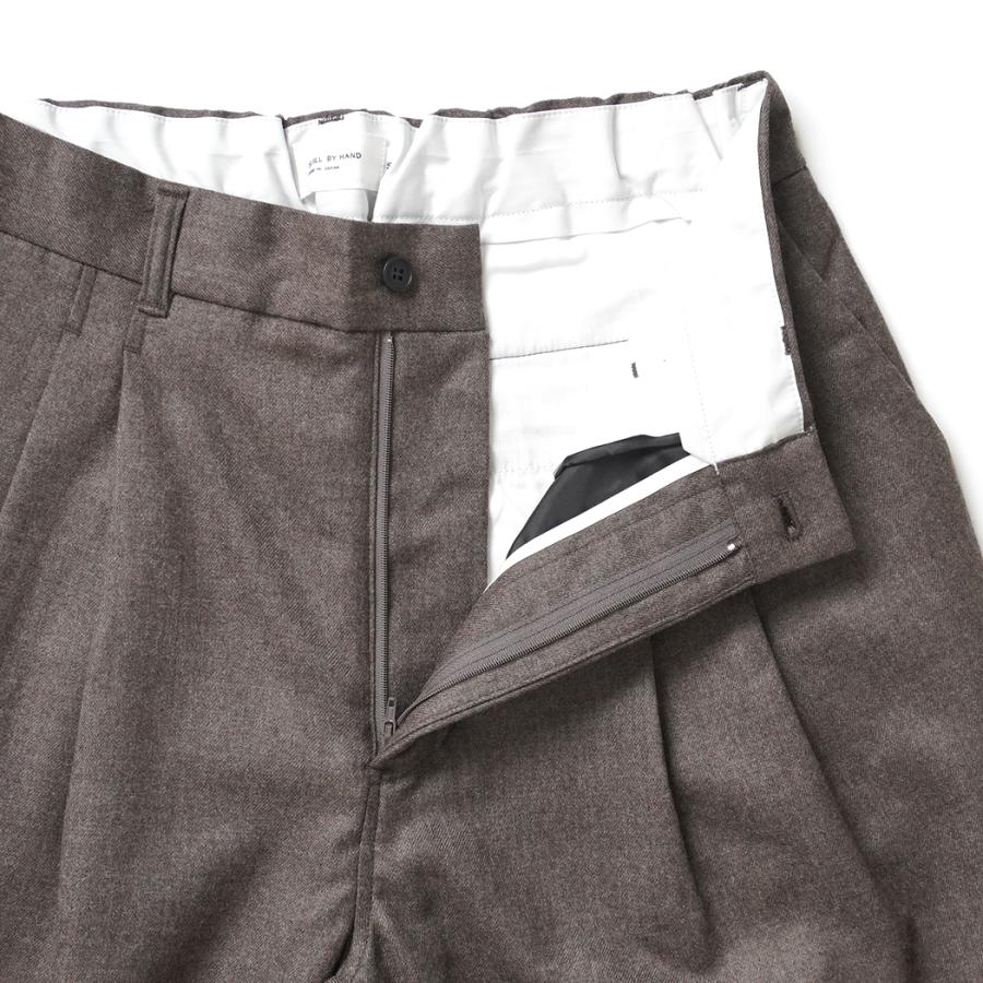 STILL BY HAND スティルバイハンド / PT04254 - MOCHA ウォッシャブルウール スラックス | STILL BY HAND | 04