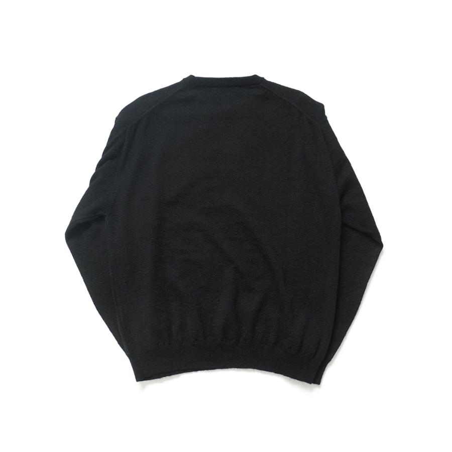 STILL BY HAND スティルバイハンド / KN02254 - BLACK エクストラキッドモヘア混 クルーネックプルオーバー | STILL BY HAND | 01
