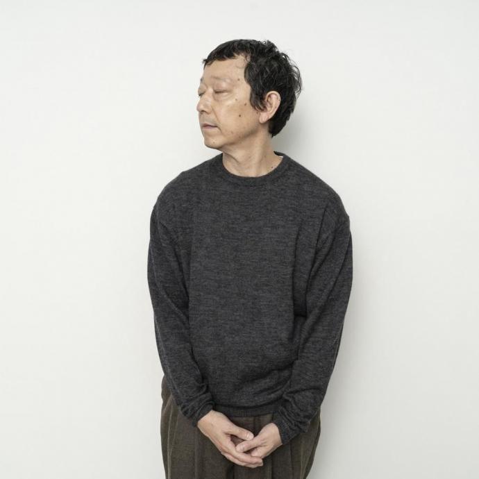 STILL BY HAND スティルバイハンド / KN02254 - BLACK エクストラキッドモヘア混 クルーネックプルオーバー | STILL BY HAND | 05