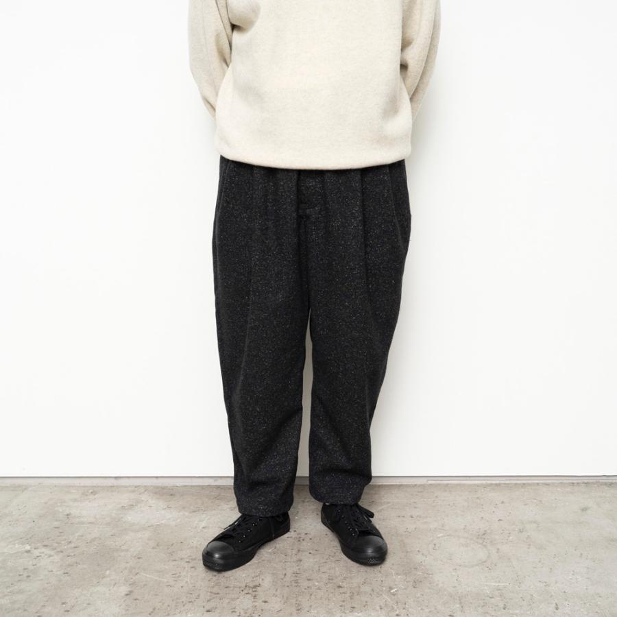 STILL BY HAND スティルバイハンド / PT02254 - CHARCOAL シルクネップ ウールパンツ チャコール | STILL BY HAND | 05