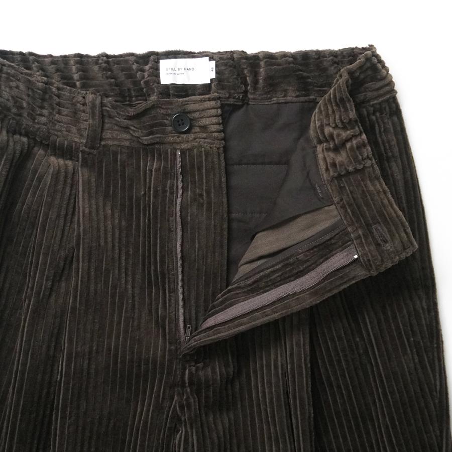 STILL BY HAND スティルバイハンド / PT05254 - BROWN 太畝コーデュロイパンツ | STILL BY HAND | 04