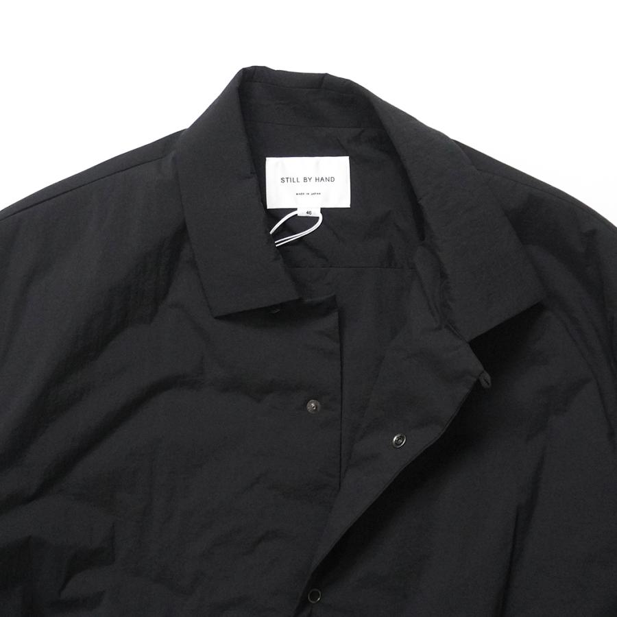 STILL BY HAND スティルバイハンド / BL01254 - BLACK シンサレートパデッド シャツブルゾン | STILL BY HAND | 04